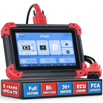 XTOOL D7X OBD2 Scanner Diagnostic Tool, 3-Year Updates, Ai-Assisted Bidirectional Scan Tool with 36+Resets, 4000+Active Test, Full System Car Scanner for ABS, Throttle, ECU Coding, FCA,CAN FD