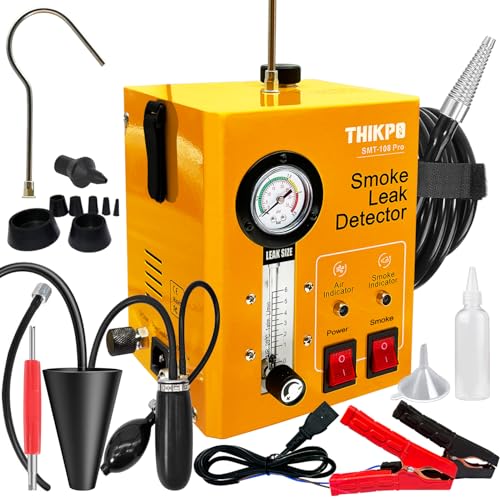 Smoke Machine Automotive with Built-in Air Compressor, Professional Smoke Leak Detector for Car, Diagnostic Leak Tester Tools for EVAP, Vacuum, Fuel and More Leak Testing