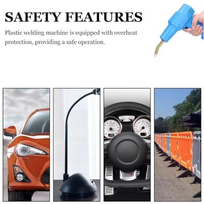 Portable Handheld Plastic Welding Machine and Rapid Heating 100w with Overheat Protection Includes Welding Tools and US Plug for Car Bumper Repair Kit
