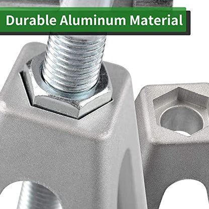 RVGUARD RV Stack Jacks 2 Pack, Aluminum Stabilizer Jacks for RV Trailer Camper, Single Support Up to 6000 Lbs, Adjustable from 11" to 17" - size: 2 Pack