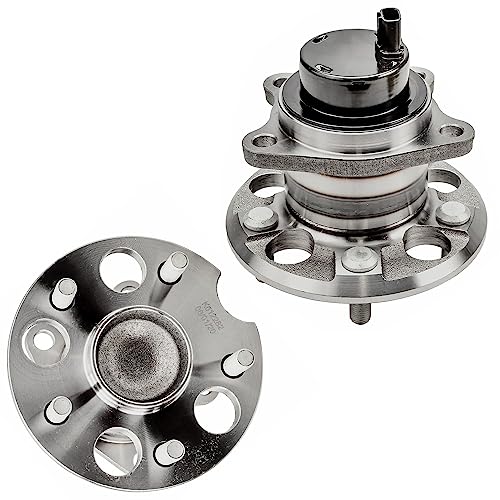 Detroit Axle - FWD Steering Knuckles Kit for 2004 2005 2006 2007 Toyota Highlander [2.4L], 2 Front Steering Knuckle & 2 Wheel Bearing Hubs Rear Wheel Bearing Hub Replacement - size: 4UW48747/Kit