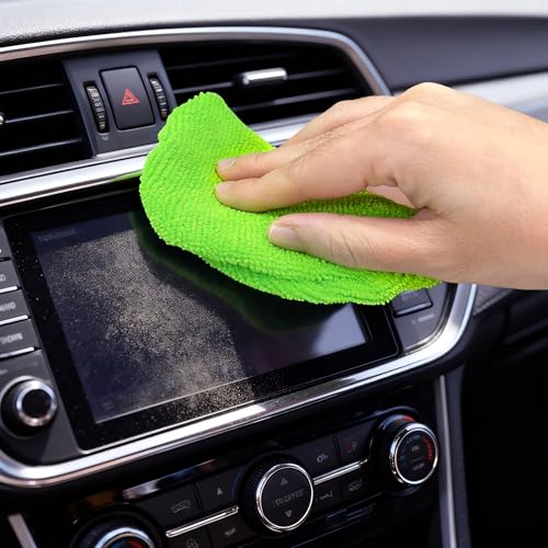 XINDELL 5 Pack Microfiber Pads – Replacement Heads Cover for Xindell Windshield Cleaner Tools. Washable & Reusable Triangle Pads (Green). Fits Window Reach Tool - Handle Not Included - color: Green