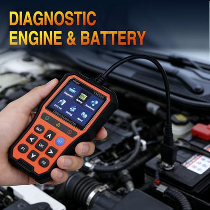 Nilight YM529 Smart Wireless OBD2 Scanner with Wireless Update - Professional Car Diagnostic Tool with 2.8" IPS Screen - Auto Code Reader for Check Engine Light & Wireless Update, 1996-2026 Vehicles - color: A