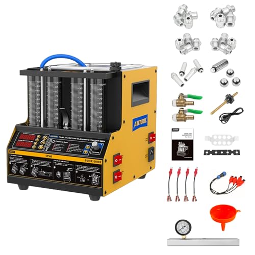AUTOOL Automotive Motorcycle 4 Cylinder Ultrasonic Wave Injector Cleaner Petrol Injection Tester Cleaning Kit Tester