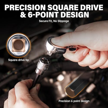 19-Piece 3/8" Drive Impact Hex Bit Socket Set - size: 19 pieces 3/8" Long