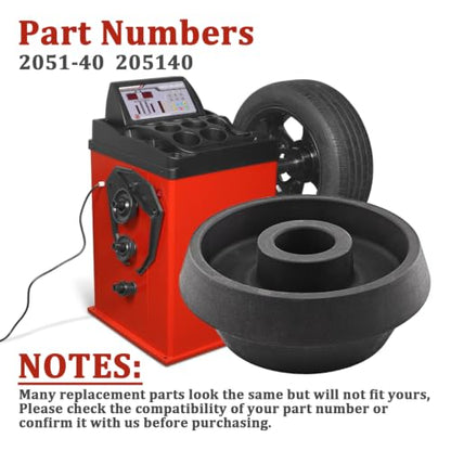 2051-40 Wheel Balancer Truck Dual Collet Centering Cone, Adjustable 4.72"–6.85" Fit, Compatible with 40mm Shaft, Durable Replacement for 2051-40/205140, Precision Alignment Tool