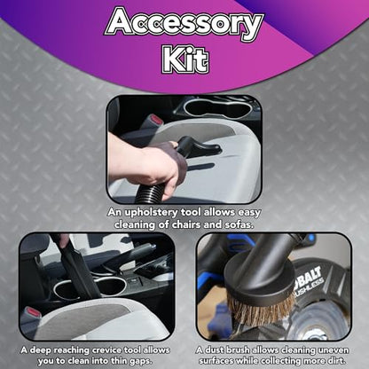 Complete Backpack Vacuum Attachment Kit w/ 2-Piece S-Wand, Floor Brush, and Squeegee Tool - size: Complete with Squeegee