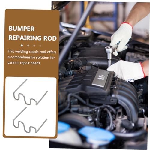 1000 Pieces Hot Staples Welding Rods for Plastic Bumper and Dashboard Repair Kit 0.6mm 0.8mm Compatible Car Lamp Holder and Plastic Rings