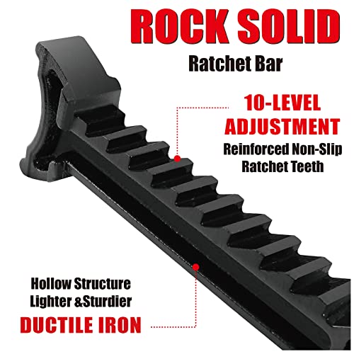 Big RED Torin 3 Ton Steel Heavy Duty Jack Stands: Double Locking Pins - Red, 1 Pair (2 Pack) - size: 3 ton, style: Double Locking Heavy Duty