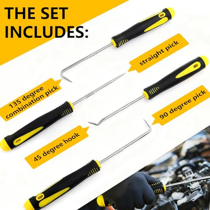 382 PCS Viton O Ring Assortment Kit (30 Sizes) - SAE Standard 75A Durometer Seal Kit for High Temp, High Pressure Automotive Engines, Hydraulic Systems, Chemical Plumbing - with 4 Pick Tools - style: 382 PCS O-Rings Kit