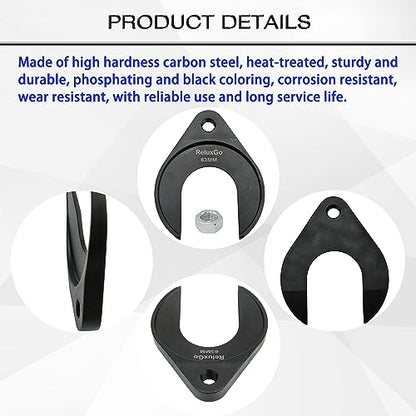 ReluxGo Inner CV Axle Puller Removal Tool 63mm with Nut, Front Wheel Drive Axle Pulley Attachment, Fits Slide Hammers with 5/8"-18 Threads, CV Joint Axle Removing Tool - size: 63mm CV Joint Fork Adapter