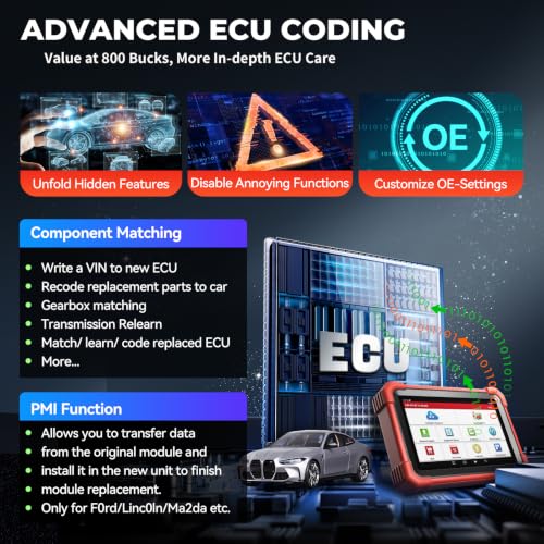 Launch X431 CRP919XBT Wireless Bidirectional Scan Tool with ECU Code, CANFD&DoIP, 2026 All System Diagnostic OBD2 Scanner, FCA AutoAuth, VAG Guided, 35+ Resets, 2 Yrs Free Update, Upgraded of CRP919X