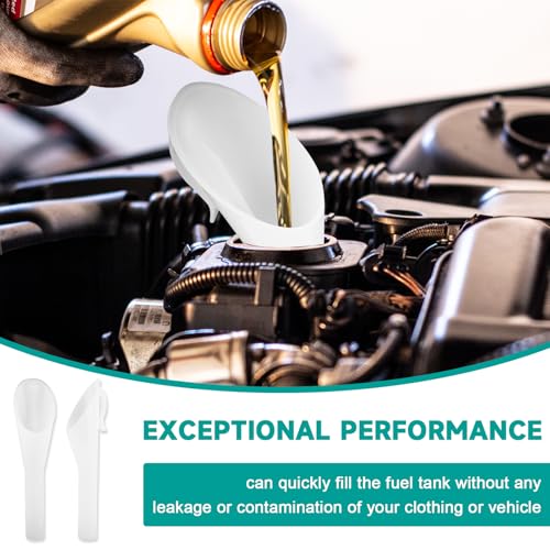 2PCS Capless Gas Tank Funnel for Automotive Use,No Spill Fuel Filler Neck Accessories Compatible with Ford F150/Lincoln/Mercury OEM# 8U5A-17B068-EB 1782177 1833948
