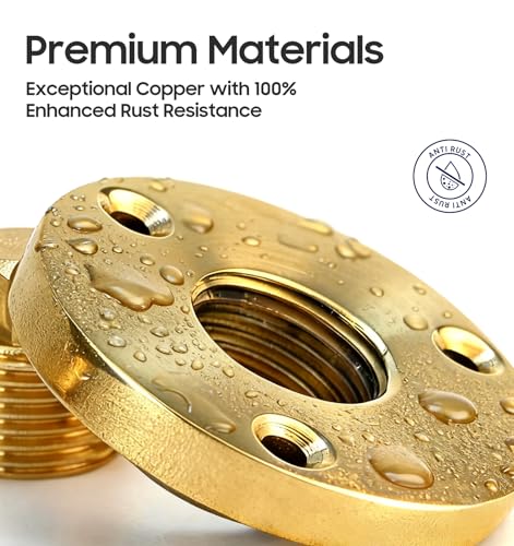 Solid Brass Boat Drain Plug Kit, Boat Plugs 1/2 Inch Fits Most Boat Hulls - color: Bronze