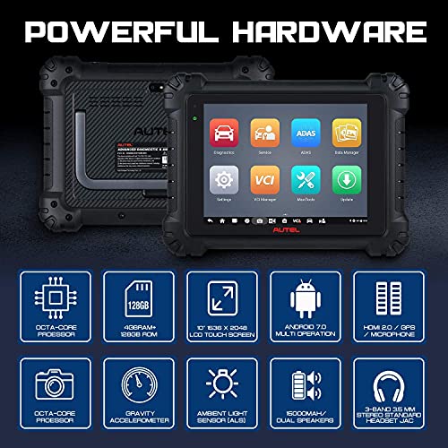 Autel MaxiSys MS909 Scanner, Motor TruSpeed Same as MS919 Ultra Diagnostic Tool, Up of MS908S PRO II, ECU Coding & Programming, 40+ Services, Topology 2.0, 3K+ Active Tests, FCA AutoAuth