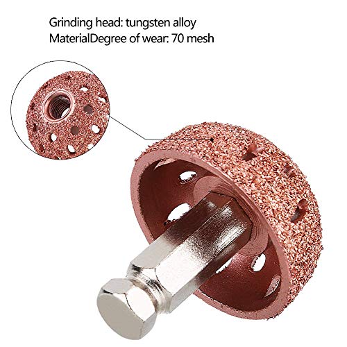 Low Speed Tire Buffer, 1.5" Tire Grinder Tire Buffing Wheel Tire Patch Roller 3/8"-24 Thread with Linking Rod Tire Patch Kit (2Pcs)