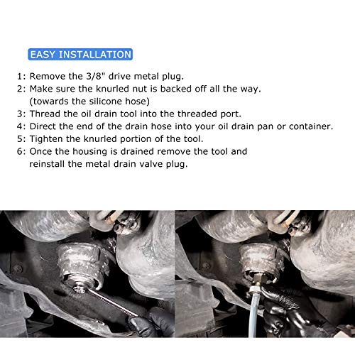 Oil Filter Drain Hose Tool for Toyota, Lexus, Scion 2.0L - 5.7L Engines