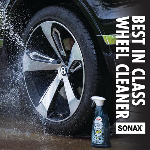 SONAX Beast Wheel Cleaner | Brake Dust Cleaner | Color Changing Rim Cleaner | Strong Wheel Cleaner | Easy Wheel and Rim Cleaning | Removes Baked On Brake Dust | 433500 | 5 Liter - size: 169.1 Fl Oz (Pack of 1)