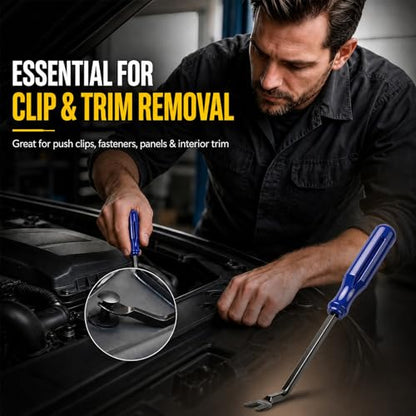 3 Pcs Auto Clip Pliers Set & Fastener Remover – Car Trim Rivet Removal Pry Tool Repair Kit with Storage Bag, for Automotive Door Panel, Upholstery, Dashboard, Plastic Fasteners (Blue) - color: Blue