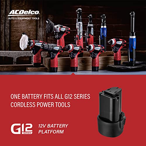 ACDelco ARW1218-K18 G12 Series 12V Li-ion Cordless 3/8” Extended Rachet Wrench & ¼” Ratchet Wrench Combo Tool Kit
