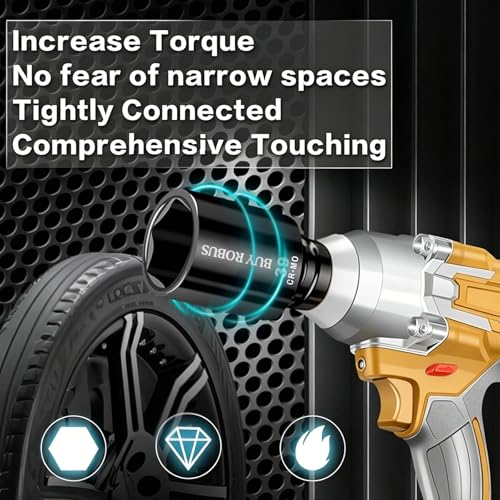 8PCS 1/2" Deep Axle Nut Impact Socket Set, CR-MO, 6 Point Design, Metric, 29,30,32,34,35,36,38,39mm, 1/2 Inch Extra Deep Impact Socket - size: 8PCS 1/2" Socket Set Metric
