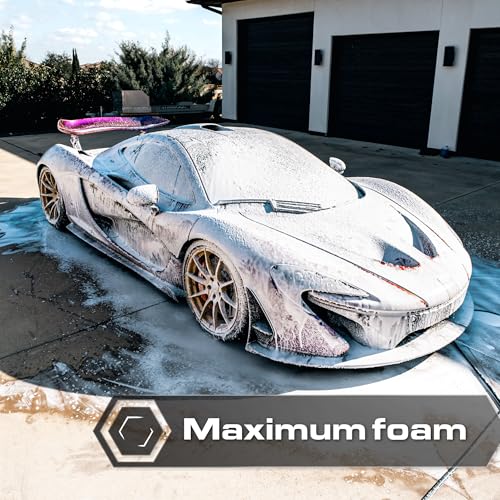 Blackline® Ultra Foam Cannon, Adjustable Snow Foam Lance for Pressure Washer, Heavy-Duty Car Wash Foam Cannon with 1/4" Quick Connect, Wide Mouth Bottle, High-Output Thick Foam Spray - style: Foam Cannon Ultra