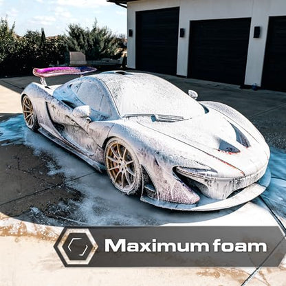 Blackline® Ultra Foam Cannon, Adjustable Snow Foam Lance for Pressure Washer, Heavy-Duty Car Wash Foam Cannon with 1/4" Quick Connect, Wide Mouth Bottle, High-Output Thick Foam Spray - style: Foam Cannon Ultra