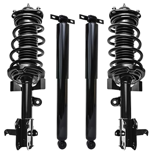 Detroit Axle - FWD Struts Shock Absorbers for 2013-2017 Honda Odyssey, 2 Front Struts w/Coil Spring 2 Rear Shocks Absorbers Suspension Kit 2014 2015 2016 Replacement - size: 4A47219/Shock Kit