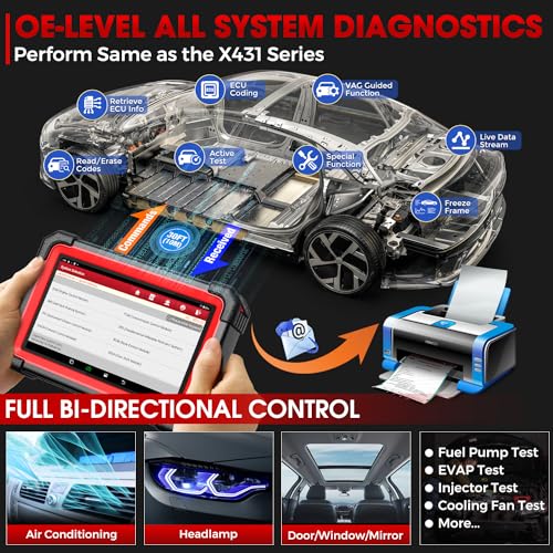 LAUNCH X431 CRP919EBT Bidirectional Scanner, 2026 Full System Wireless OBD2 Scan Tool,35+ Services,ECU Code,Active Test,CANFD&DOIP, FCA Autoauth,V.A.G Guided,Upgraded of CRP919E