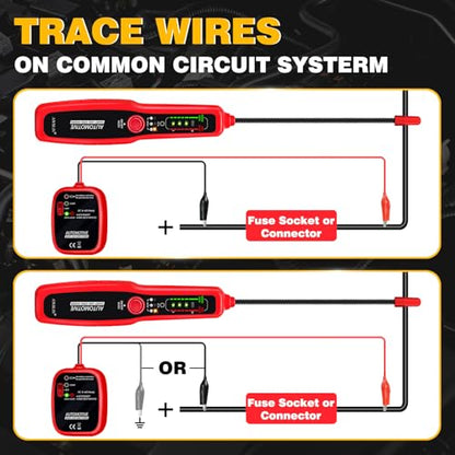 AWBLIN Wire Tracer Automotive Electrical Open & Short Finder Circuit Tester Wire Breaker Finder Fault Probe Cable Tracker Electrical DC 6-42V