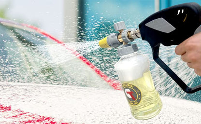 Tool Daily Foam Cannon with Pressure Washer Gun 5000 PSI, Power Washer Gun with 3/8'' Swivel Quick Connector, Adjustable Foam Blaster, M22 and 1/4 Inch Quick Connect, 1.5 Liter - size: 1.5 L