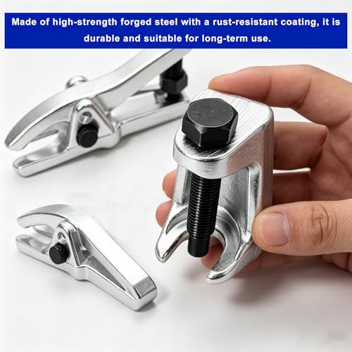 3PCS Ball Joint Separator Tool, Adjustable Ball Joint Puller and Extractor Adjusts from 1-1/2" to 1-7/8", Universal Removal Tool for Separating Arms, Tie Rods & Ball Joints on Cars (Silver) - color: Silver, 3PCS