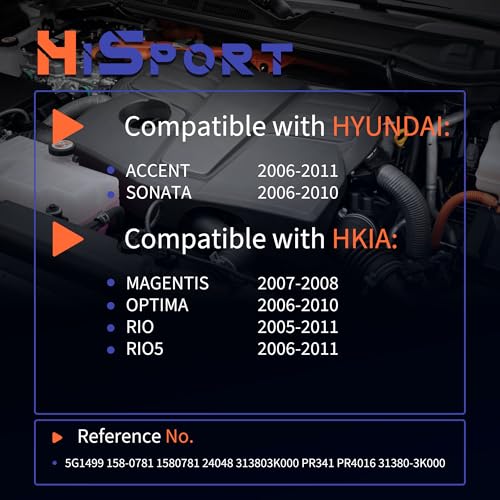 HiSport Fuel Injection Pressure Regulator PR4016 Replacement for Kia Rio 2005-2011 Rio5 Optima 2006-2011 Magentis for Hyundai Sonata Accent 2006-2011 - size: HSFPRR4016