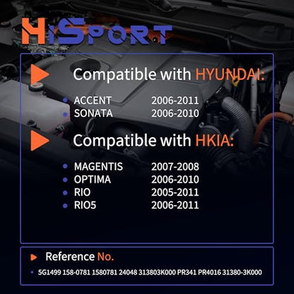 HiSport Fuel Injection Pressure Regulator PR4016 Replacement for Kia Rio 2005-2011 Rio5 Optima 2006-2011 Magentis for Hyundai Sonata Accent 2006-2011 - size: HSFPRR4016