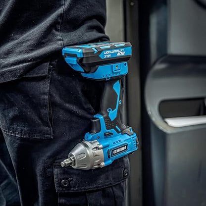 NEIKO 10880A 3/8-Inch-Drive Brushless Cordless Impact Wrench, 20-Volt Compact Impact Wrench with Lithium-Ion Charging Battery, Includes Fast Charger, 3/8 Impact Gun, 3/8 Impact Wrench, Impact Driver - style: 3/8" Brushless Impact Wrench