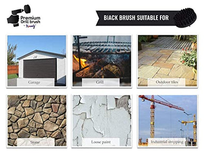 Premium Drill Brush Professional – Extra-Soft 4 in White | Scratch-Free Cleaning Brush for Carpet, Upholstery, Leather Seats, Glass, Furniture and Car Interior - color: White