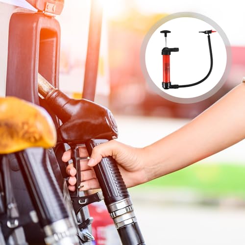 Manual Oil Transfer Pump Siphon Hose Kit for Cars, Multipurpose Hand Fuel Pump with High Flow, Gasoline Diesel Fluid Extractor for Automotive Use
