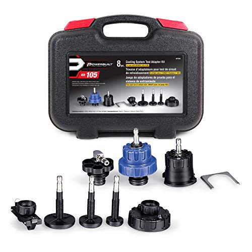Powerbuilt Cooling System Adapter Set, 8 Piece, Cooling System Pressure Kit Upgrade, For Use with 940427 Kit, Storage Case, 647893 - size: 8 Piece