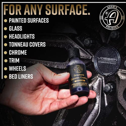 Adam's Advanced Graphene Ceramic Coating (Complete Kit) - 10H Graphene Coating for Auto Detailing, 9+ Years of Car Protection & Patented UV Technology - size: UV Complete Kit