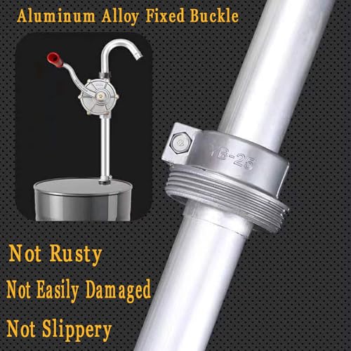 55 Gallon Drum Pump, Barrel Pump for engine oil, diesel fuel, gasoline, kerosene, Hand Pump for 55 Gallon Drum, 50, 5, 15, 30 gal Drum (Red) - color: Red