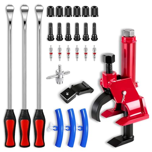 Manual Tire Bead Breaker with 14.5” Steel Tire Spoons Tool Set for Tire Changing Tool Tire Changer Kit - style: Tire Bead Breaker+Tire Spoons