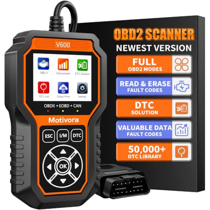 OBD2 Scanner Diagnostic Scan Tool with Solution Car Code Reader Reset Tools Check Engine Light SCAN Tool Car Accessories Read Fix Clear Car Vehicle Fault Codes for Cars 1996+ OBD II Scanner