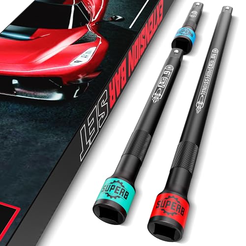 3 Pcs 3/8" Drive Impact Extension Bar Set, 3" 6" 10" Length Socket Extension, CR-V Steel, Narrow and Deep Areas in Bicycle, Automotive Repair or Industrial Operations - size: 3/8" 3-Inch 6-Inch 10-Inch