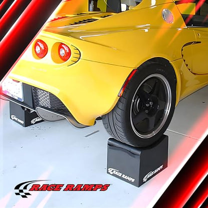 Race Ramps 2-Pack RR-WC-12 Car Wheel Cribs, Lightweight & Non-Scratch for Maintenance & Display, 12" - Portable Automotive Platform Riser for Oil Changes and Garage Use - size: 12-inch Standard