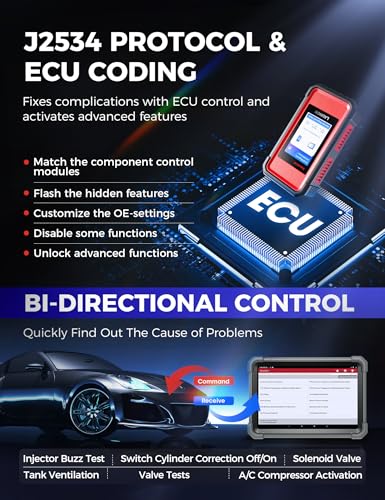 Launch X431 PRO3 V+ Elite, 2026 SmartlinkC 2.0 Bidirectional Scan Tool with J2534 Portocol, HD Trucks Scanner, 10.1 inch, Topology Map, 60+Service, Online Code, CANFD/DoIP/D-PDU, FCA, 2 Yrs Update