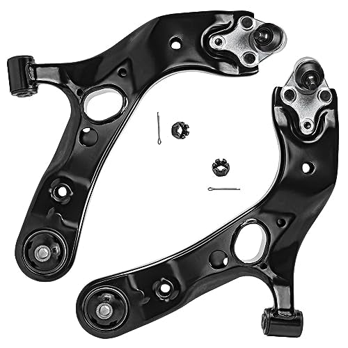 Detroit Axle - 3.5L Front Struts + Lower Control Arms w/Ball Joints | Replacement for 2006-2012 Toyota RAV4-4pc Set - size: 4CQ2500769/Big Kit