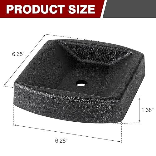 Jack Wheel Chock, Heavy Duty Reinforced Dual Trailer Swirl Jack Caster Wheel Dock, Rubber Double Wheel Chock for Caravans and Trailers Camper Tent - color: Large - Dual Wheel