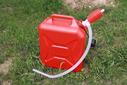 Manual Fuel Transfer Pump – 2-Pack High-Flow Hand Siphon Pump for Gasoline, Diesel, Oil & Water – Portable Liquid Transfer Tool with Siphon Hose Kit