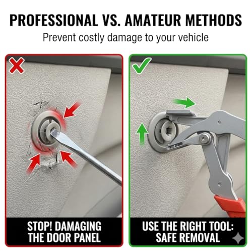 Car Clip Pliers, 2026 New Professional Auto Clip Removal Pliers | Panel Clip Removal Tool for Auto Door Panel, Upholstery & Dashboard, Universal Fastener Remover for Most Vehicles