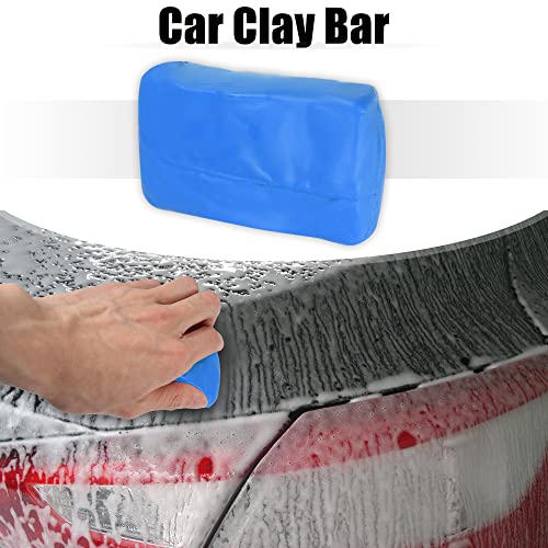 X AUTOHAUX Car Clay Bar Wash Mud Blue 100g Detailing Cleaning Polishing Tool for Cleaning Cars RV Boats Bus Coating - color: Blue